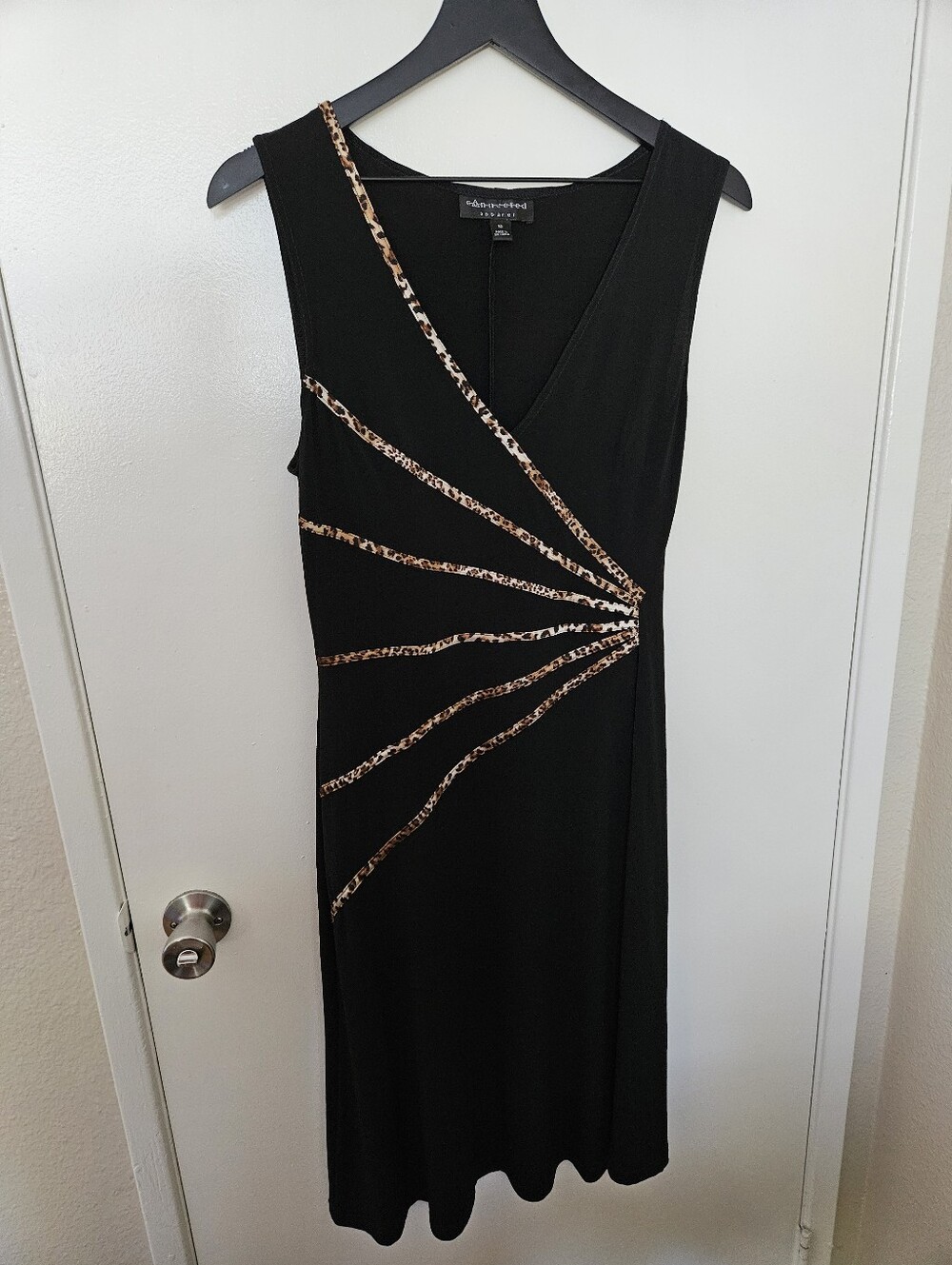 connected apparel Dress with Leopard-Print Accents